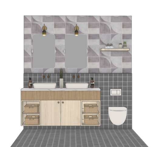 Tiled Bathroom